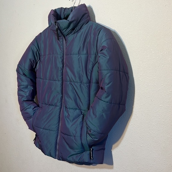 All In Motion Girls Purple Metallic Winter Snow Jacket Size XL 14/16 - Picture 5 of 16